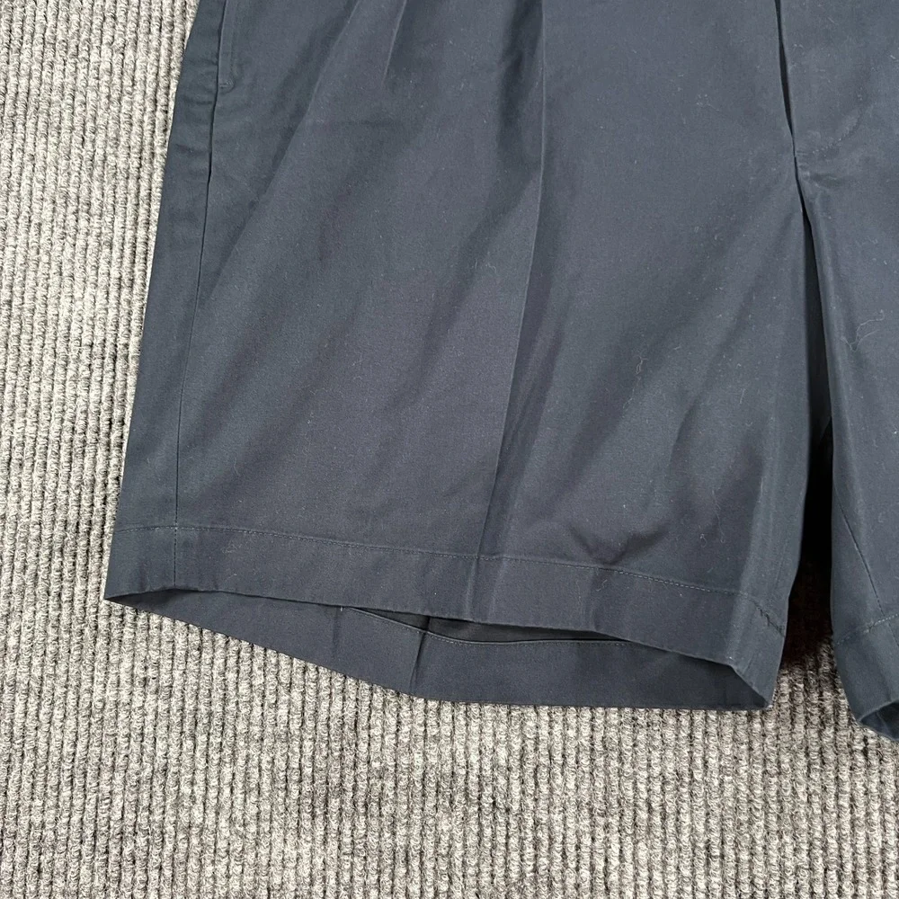 Brooks Brothers Elliot Shorts Mens 42 Blue Pleated Chino Casual Work Golf New
